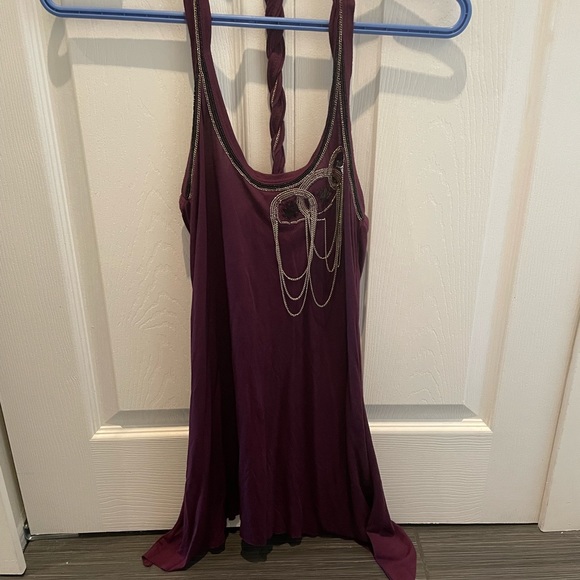 ⭐️3/$50 NWT $74 XS Guess Tank w Chain and Lace detailing - Picture 1 of 7